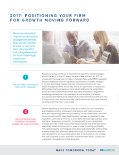 Top Priorities for Wealth Management Firms