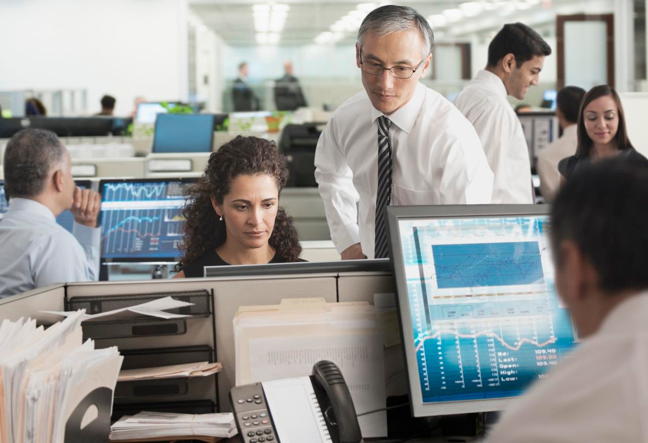 Business people working together in office